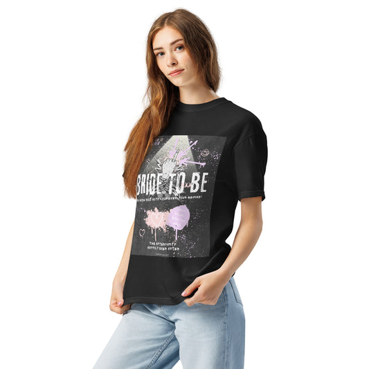 Bride Rock T-Shirt personalized with wedding date in vintage concert style